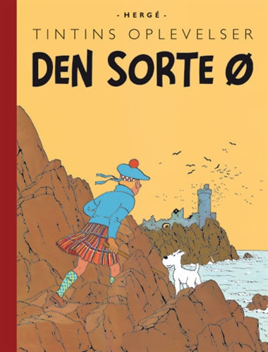 Tintin: Den sorte ø - retroudgave forside